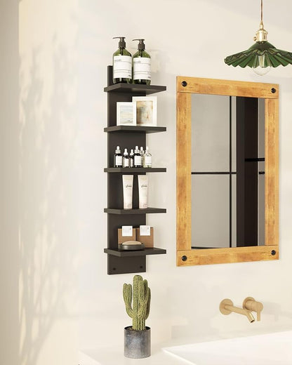IBUYKE 5 Tier Wall Shelf Unit, Vertical Shelving - Image 8