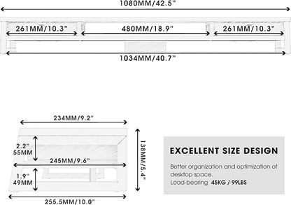 Fenge Dual Monitor Stand, Monitor Riser - Image 5