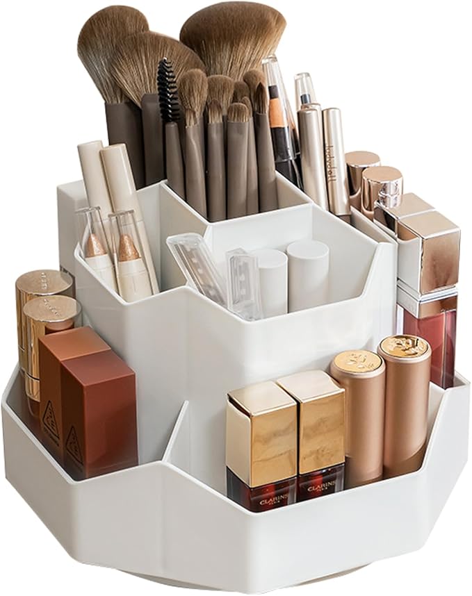 360° Rotating Makeup Brush Holder Organizer by Unknown