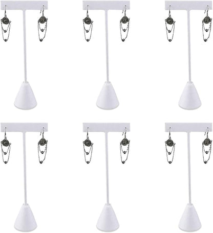 Ikee Design 6 Pcs Set Premium T- Shape Style Earring Display Stand, Earring by IkeeDesign