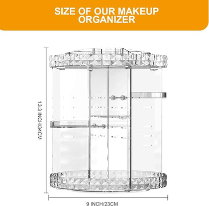 Makeup Organizer 360 Degree Rotating 7 Adjustable Layers Large Capacity - Image 2