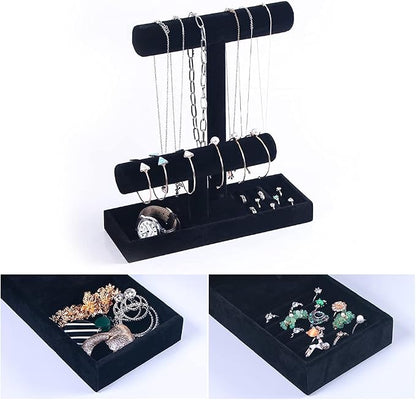 Coward 2 Tier Necklace Bracelet Holder Organizer - Image 2