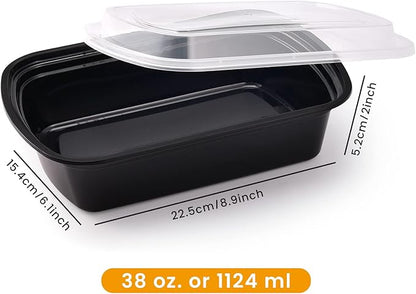 38oz Meal Prep Containers, Extra Large &Thick Food Storage Containers - Image 2