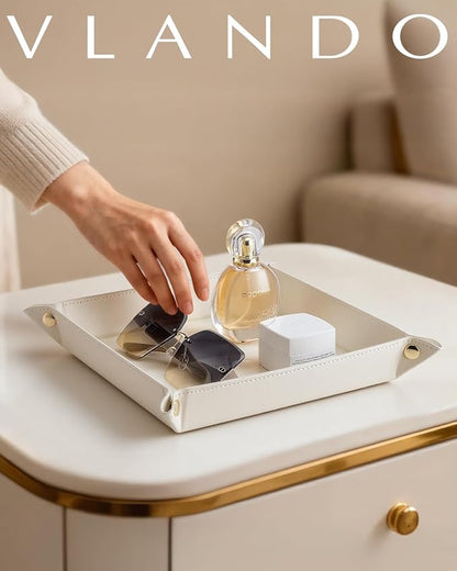 VLANDO Valet Tray, Nightstand Organizer Vanity Catchall Holder - Image 6