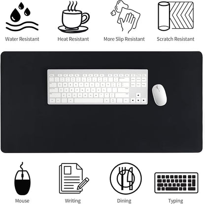 Leather Desk Pad, Mouse Pad, Non-Slip Desk Protector Mat, Leather Desk Blotter - Image 6