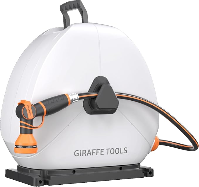 Giraffe Tools Retractable Heavy Duty Hose Reel, 5/8" x 92FT Automatic Rewind by GiraffeTools