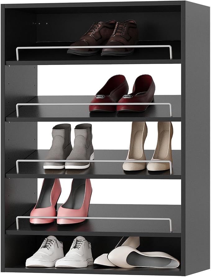 Shoe Shelf Short Tower Closet Unit, Modular Closet System, Wood Closet System by Unknown