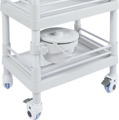 Medical Mobile Trolley Cart, Salon Storage Cart Movable Organizer Rolling - Image 5
