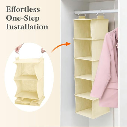Lifewit 5 Tier Hanging Closet Organizer and Storage - Image 6