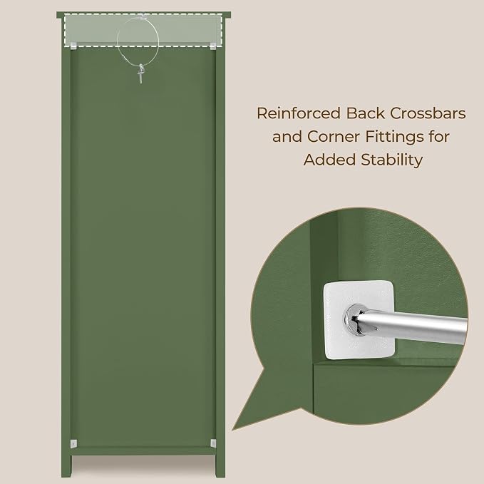 Yaheetech Bathroom Storage Cabinet, Beside Toilet or Vanity, Beadboard Tower - Image 7
