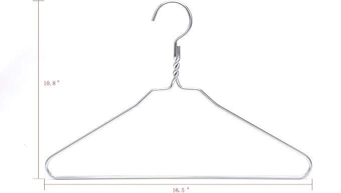 Quality Silver Aluminum Metal Coat Hangers - Image 6