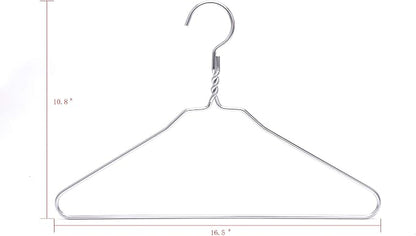 Quality Silver Aluminum Metal Coat Hangers - Image 6