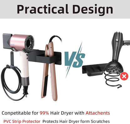 Hair Dryer Holder Wall Mounted, Stainless Steel Blow Dryer Holder - Image 6