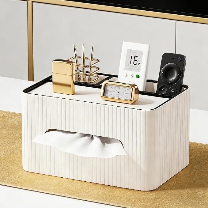 KINGFOM Leather Tissue Box Cover - Image 2