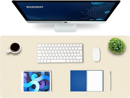 K KNODEL Large Office Leather Desk Mat, Mouse and Keyboard Pad, Computer and by K+KNODEL