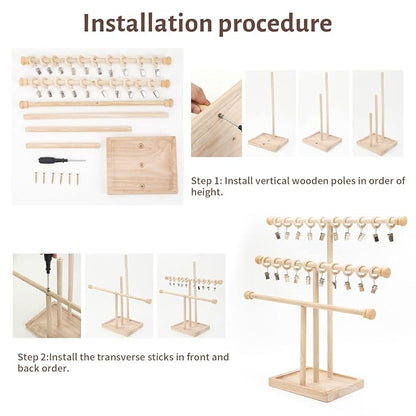 POVETIRE Headband Holder Stand Storage - Image 7