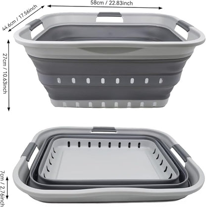 SAMMART 42L Collapsible Plastic Laundry Basket - Image 5