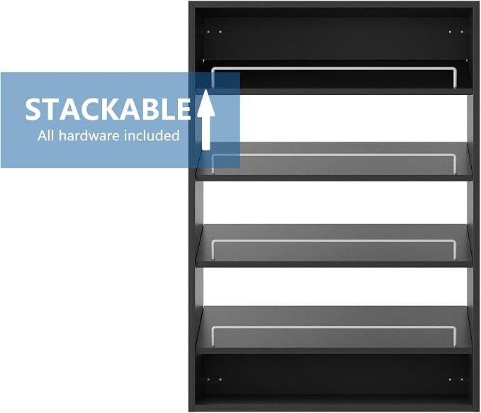 Shoe Shelf Short Tower Closet Unit, Modular Closet System, Wood Closet System - Image 4