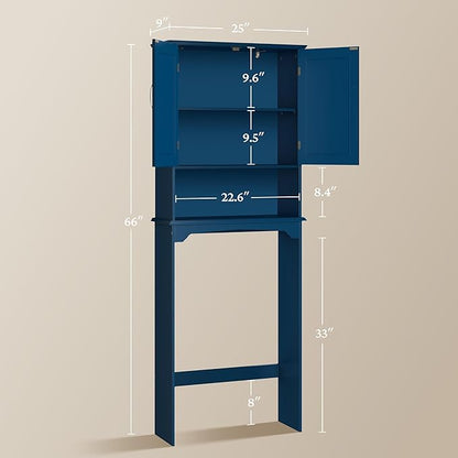Yaheetech Over the Toilet Storage Cabinet, Bathroom Organizer, Open Compartment - Image 3