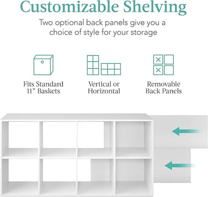 Best Choice Products 8-Cube Storage Organizer, 11in Shelf Opening, Display Shelf - Image 4