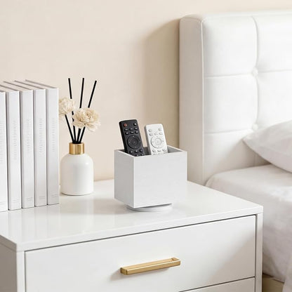 360° Rotating Remote Control Holder, Wooden TV Remote Holder - Image 5
