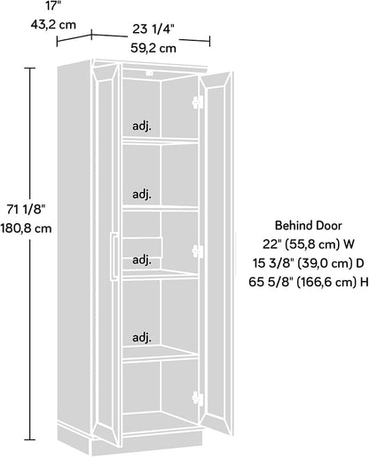 Sauder HomePlus Storage Cabinet/ pantry cabinets, Salt Oak finish - Image 10