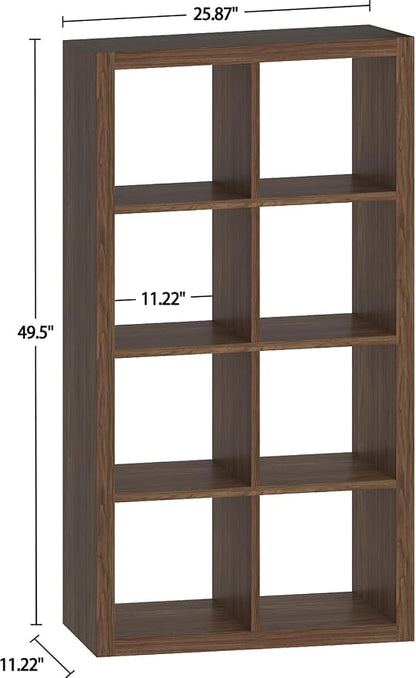 Bookshelf Cube Storage Organizer, 8-Cube Shelf Bookcase - Image 3