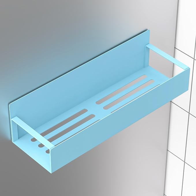 Metal Magnetic Spice Rack for Refrigerator Blue, 4 Pack | Magnetic Shelves - Image 6