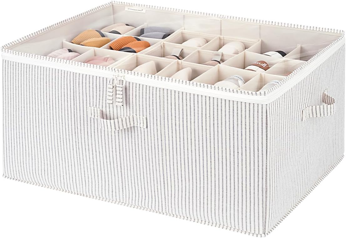 StorageWorks Shoe Organizer for Closet, Fits up to 24 Pairs, Shoe Cubby Storage by StorageWorks