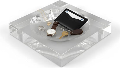 Clear Acrylic Catchall Tray by PinelandDecor