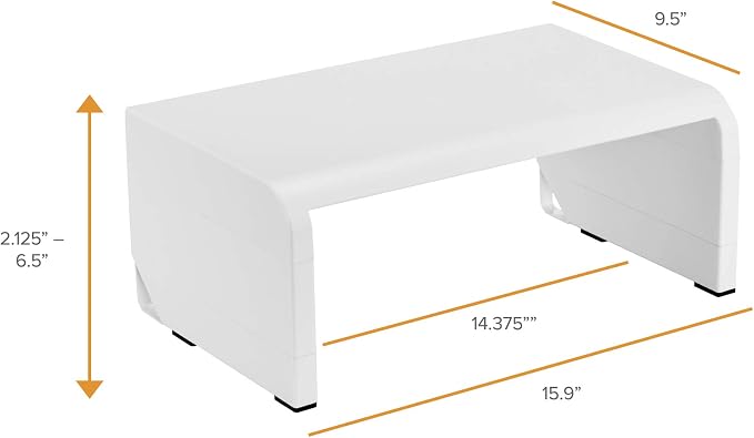 Bostitch Office Konnect Adjustable Monitor Stand Riser, 4 Height Adjustments - Image 7