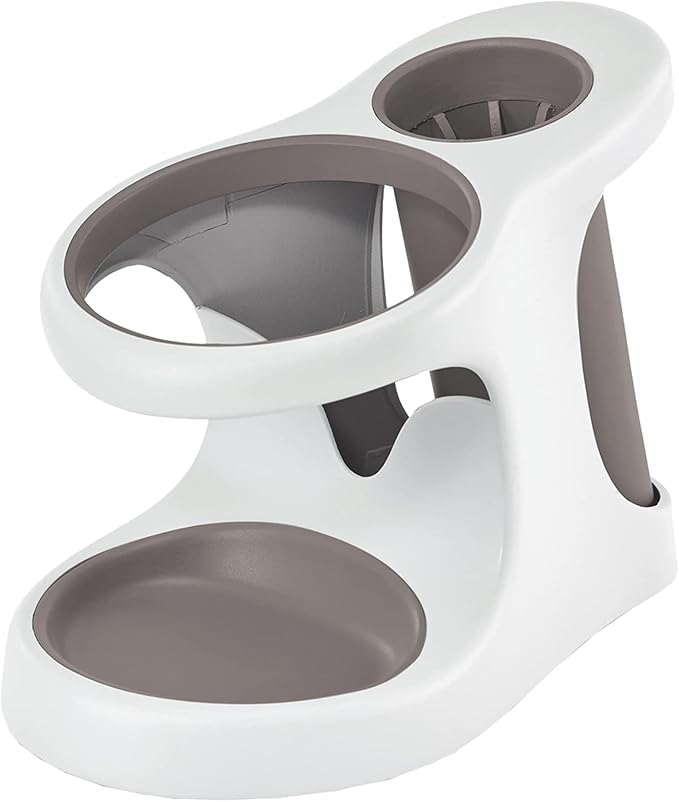 Polder White/Gray Style and Store Bathroom Accessory by PolderProductsLLC
