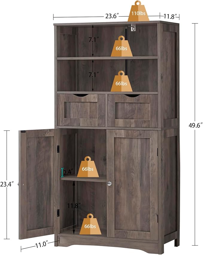 Iwell Tall Storage Cabinet - Image 3