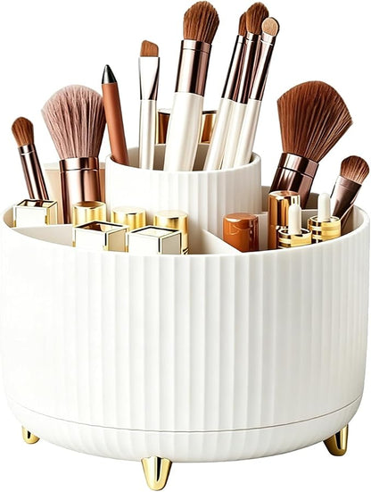 360°Rotating Makeup Brush Holder Organizer, Spinning Skincare Storage Carousel by Unknown