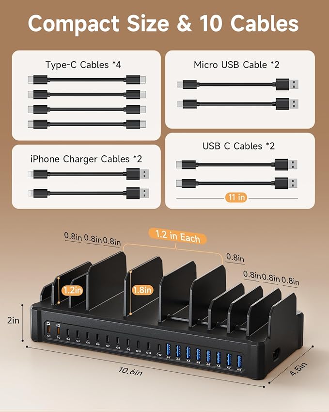 20-Port 600W Charging Station for Multiple Devices - Image 5