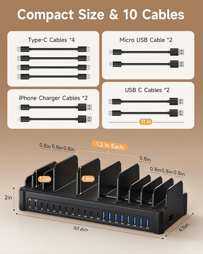 20-Port 600W Charging Station for Multiple Devices - Image 5