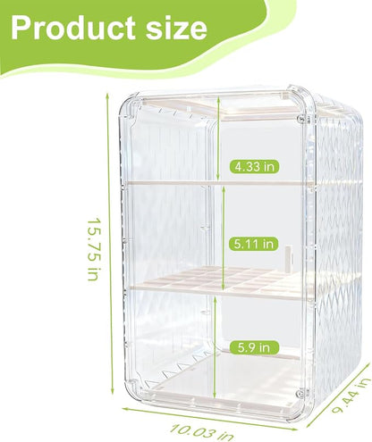 Baby Bottle Organizer, 3/4 Tier Bottles Storage Organizers, Pump Parts - Image 2