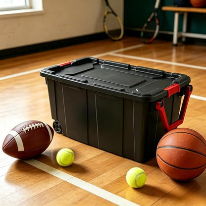 40-gallon wheeled plastic storage boxes - Image 5