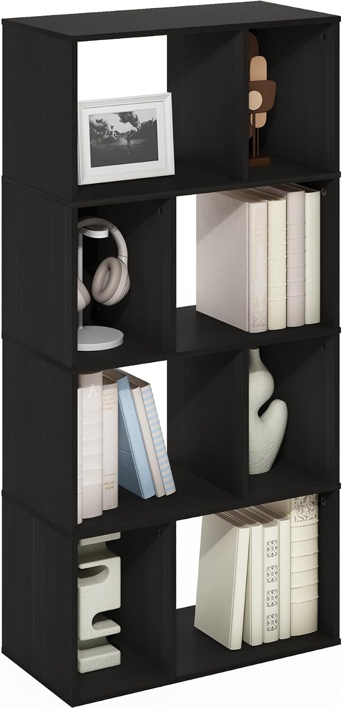 Furinno DALY Book Shelf, 8-Cube Bookshelf, Cube Storage Organizer Bookcase by Furinno-FitsYourSpaceFitsYourBudget