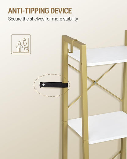 Hzuaneri Ladder Shelf, Freestanding Corner Storage Shelf | Bookcase - Image 5