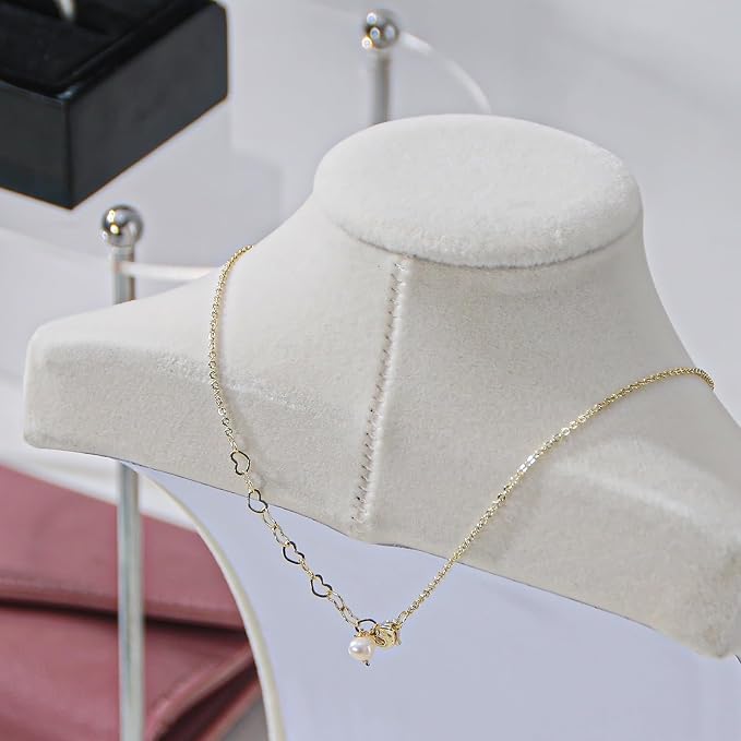 3Pcs Necklace Bust Stand for Selling, Jewelry Necklace Organizer Rack for Shop - Image 3