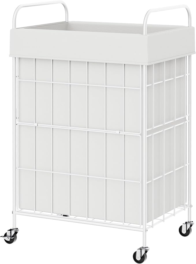 Laundry Hamper with Wheels, 90L Laundry Basket with Handle, Laundry Sorter with by Heeytilly