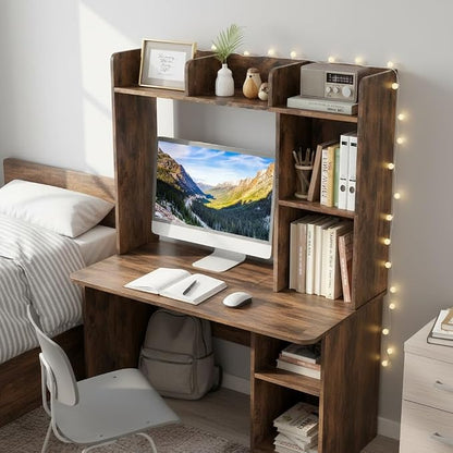 Tangkula Desktop Bookshelf, Countertop Storage Hutch - Image 5