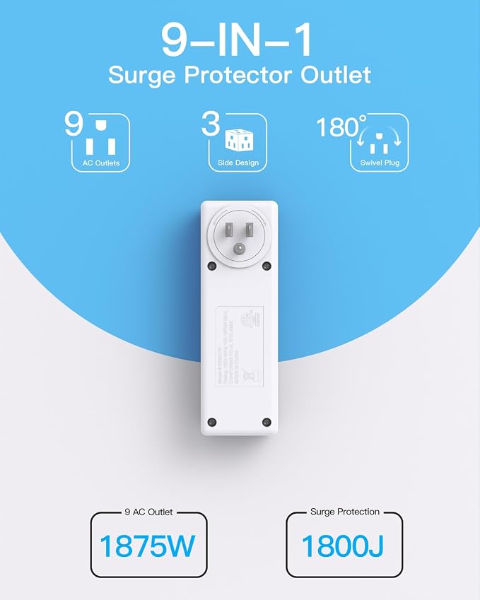 Surge Protector Outlet Extender - Image 3