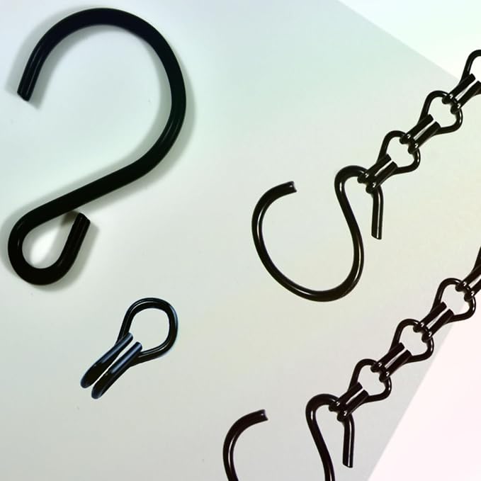 2Packs 26inch 90lbs Black Heavy Duty Metal Hooks Hanging Chains Hangers - Image 8