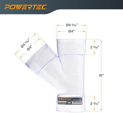 POWERTEC 70367W 4 Inch ID Y Fitting - Image 6