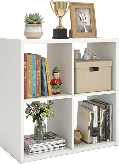 WannabeMyself【2026 Wooden Thick Frame】 4 Cube Storage Organizer by WannabeMyself