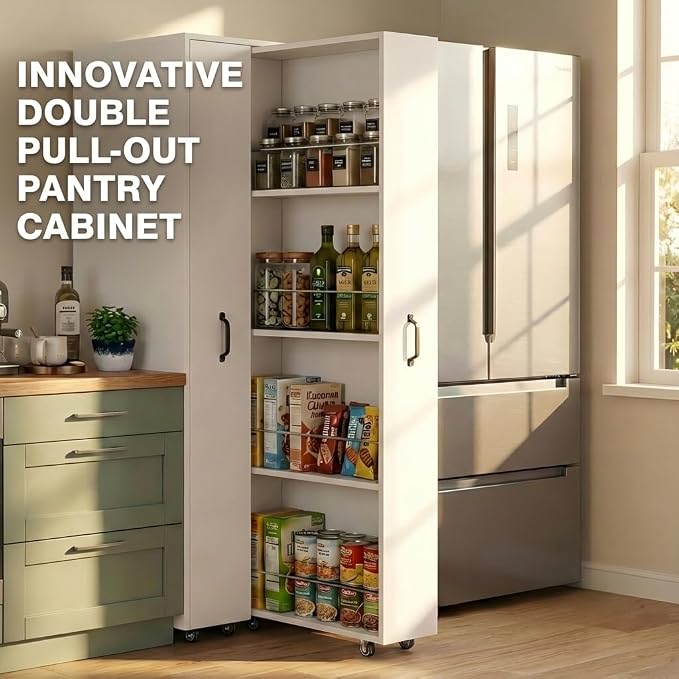 Double Pull Out Pantry Cabinet - Image 3
