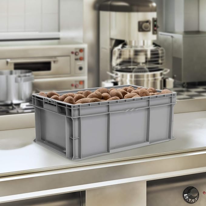 Buckhorn SW241507F101000 Plastic Straight Wall Storage Container Tote, light - Image 6