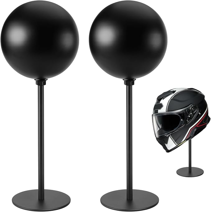 PAHTTO Motorcycle Helmet Stand 2 Packs, Desktop Helmet Display Holder by PAHTTO